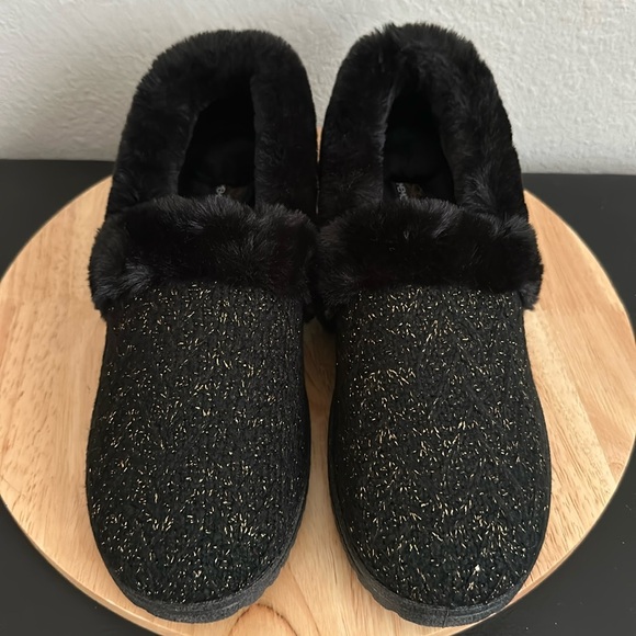Skechers Cozy Lite Sparkle Knit Slippers - Sweet Walk - Picture 1 of 7